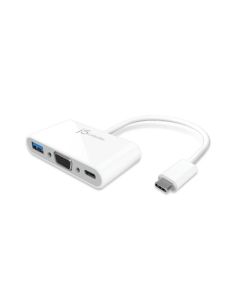 J5 USB-C TO VGA/HDMI/USB-C HUB JCA378