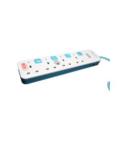 SOUND TEOH EXTENSION SOCKET PS-514B-BLUE-2M