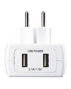 MASTERPLUG TRAVEL USBX2 TAUSBEUR2-MP