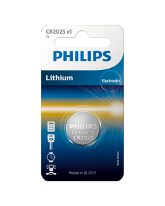 PHILIPS LITHIUM MINICELL CR2025-LI-3V