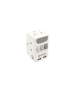 SOUND TEOH MULTIWAY ADAPTOR PP-38U-3WAY-2USB&SWITCH