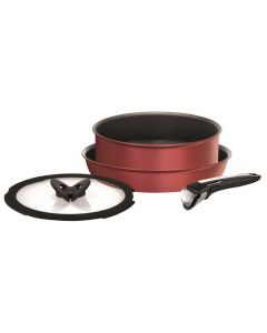 TEFAL COOKWARE 4PCS SET L66290-RED