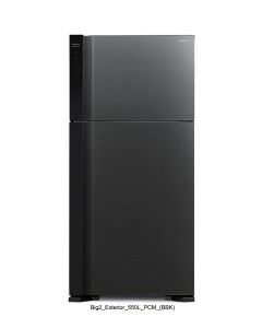 HITACHI 2 DOOR FRIDGE R-V690P7MS-BBK