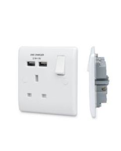 BRITISH GENERAL SOCKET W USBX2 821U-01