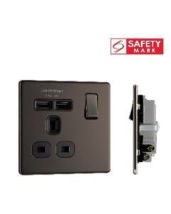 BRITISH GENERAL SOCKET W USBX2 FBN21U2B-01