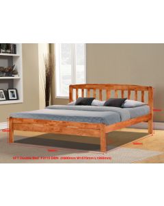 SOLID WOODEN BEDFRAME KING F-3116-K-CHERRY