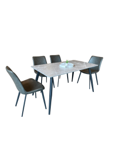STEPHANIE 1 + 4 DINING SET KJ010(1+4)