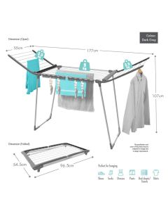 KRUSTY 3 FOLD DRYING RACK LN-5373