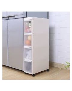 HOUZE SLIM CABINET MS-2184-BEIGE-4 TIER