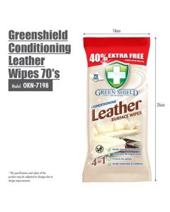 GREENSHIELD LEATHER WIPES OKN-7198