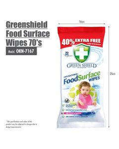 GREENSHIELD FOOD SURFACE WIPES OKN-7167