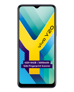 VIVO SMARTPHONE Y20 6.51" Y20-4+64GB-WHITE