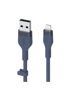 BELKIN USB-A/MFI 1M SILICONE CABLE - BLUE CAA008BT1MBL