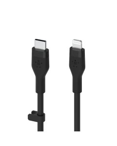 BELKIN USB-C/MFI 1M SILICONE CABLE - BLACK CAA009BT1MBK