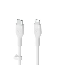 BELKIN USB-C/MFI 1M SILICONE CABLE - WHITE CAA009BT1MWH