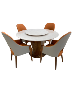 BRALEY + CHATAM 5PC DINING SET DT KJT-A01 + DC B207 (1+4)