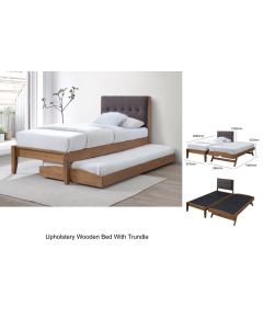 IDA WOODEN BEDFRAME W TRUNDLE SB8001