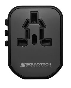 SOUND TEOH  TRAVEL ADAPTOR TA-620-W/USB-A+USB-C-QUICK_CHARGER