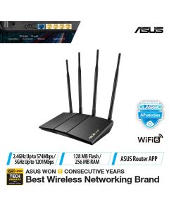 ASUS AX1800 WIFI 6 ROUTER RT-AX1800HP