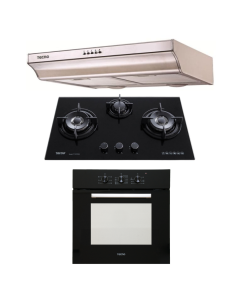 TECNO HOB, HOOD, OVEN PACKAGE T-733TRSV-LPG-TH978T-TBO630