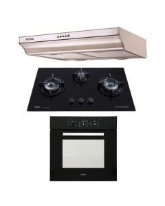 TECNO HOB, HOOD, OVEN PACKAGE T-833TRSV-LPG-TH978T-TBO630