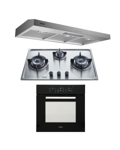 TECNO HOB, HOOD, OVEN PACKAGE TS-7633TRSV-PUB-TCH9010TL-TBO630