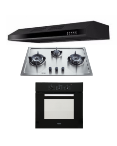 TECNO HOB, HOOD, OVEN PACKAGE TS-8633TRSV-LPG-TCH901BK-TBO630