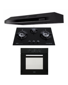 TECNO HOB, HOOD, OVEN PACKAGE T-733TRSV-LPG-TCH901BK-TBO630