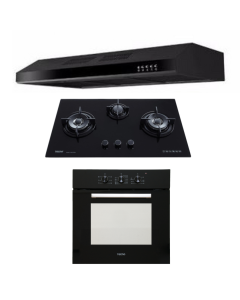 TECNO HOB, HOOD, OVEN PACKAGE T-833TRSV-PUB-TCH901BK-TBO630