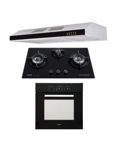 TECNO HOB, HOOD, OVEN PACKAGE T-733TRSV-LPG-TCH901SS-TBO630