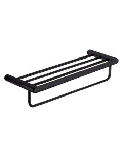 Rige Matte Black Finished Towel Shelf R-TS6910-BM
