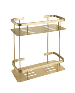 DELFINO 2 LAYER BASKET-GOLD RCN22709/G-350X130X360