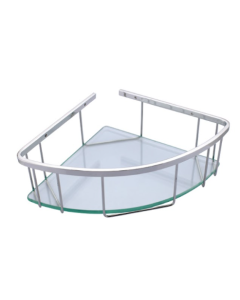 DELFINO CORNER BASKET-MIRROR/GLASS RCNS7001L-260X260X90MM
