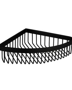 HOUSS 1-TIER CORNER BASKET_SUS HSBK-2168-SS304-BLACK-600MM