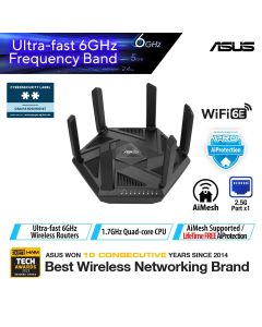 ASUS AXE7800 WIFI 6E ROUTER RT-AXE7800