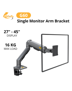 NORTH BAYOU MONITOR ARM G60 - GREY (SINGLE)