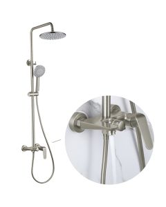 RAIN SHOWER SET BRUSHED NICKLE ZFR-PRS-3407.11BN
