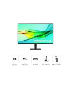 SAMSUNG 32" S60UD QHD VIEWFINITY MONITOR LS32D604UAEXXS - C