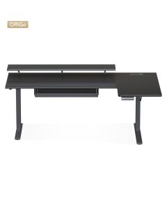 SINGLE MOTOR ADJUSTABLE TABLE-120-BLACK S-D001-120-BLK
