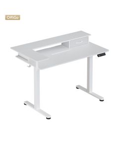 SINGLE MOTOR ADJUSTABLE TABLE-120-WHITE S-A003-120-WHT