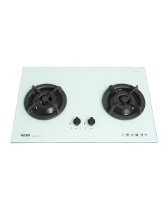 TECNO GAS HOB - 2 BURNERS T22TGSV-SPARKING WHITE-LPG