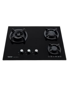 TECNO GAS HOB - 3 BURNERS T6000TGSV-BLACK