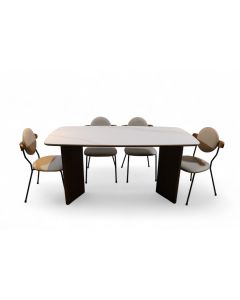 TAMPERE+OULU 5PCS DINING SET DT Y40 + DC Y40 (1+4)