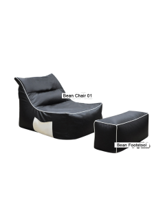 BIG JOE ARMLESS BEAN BAG CHAIR W/ OTTOMAN NC-FOOTSTOOL-FA