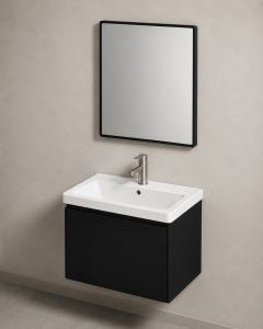 HOUSS BATHROOM VANITY ALUMINIUM GREY+BLACK HBV-HY5040-BC