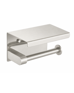 HOUSS TOILET PAPER HOLDER W SHELF SUS304 SATIN HS-2125