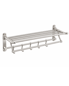 HOUSS 750MM TOWEL RACK W HOOK SUS304 SATIN HS-2166