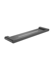 HOUSS GLASS SHELF SUS304 GUN METAL (500MM) HSGM-7313-500