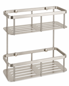 HOUSS 2-TIER RECTANGLE BASKET SUS304 SATIN HS-8131-2