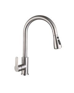 ZAFFIRO PULL-OUT KITCHEN SINK MIXER SUS304 SATIN PWP-ZFR-PF-5204SS